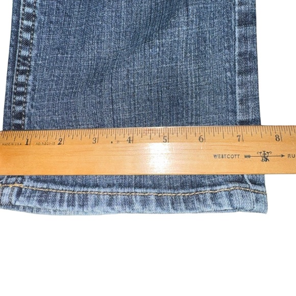 Christopher Blue Jeans Women 12 Mid Rise Straight Stretch Denim Classic Blue - Picture 7 of 10